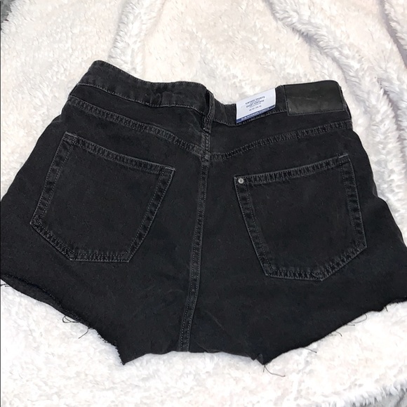 Black demin high waisted shorts ( Tags still on) - Picture 2 of 2
